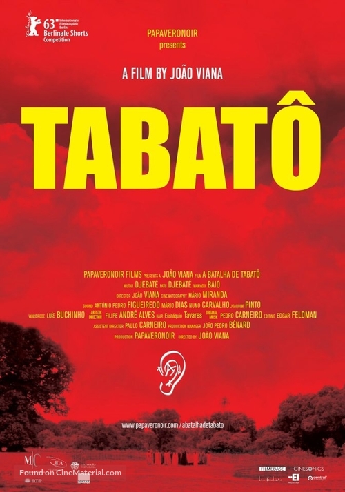 A batalha de Tabat&ocirc; - British Movie Poster