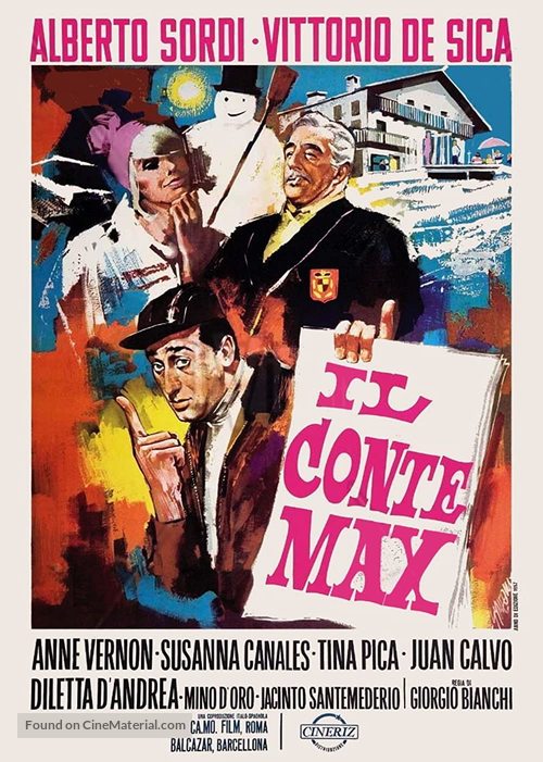 Il conte Max - Italian Movie Poster