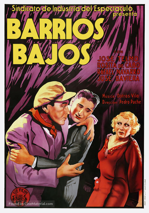 Barrios bajos - Spanish Movie Poster