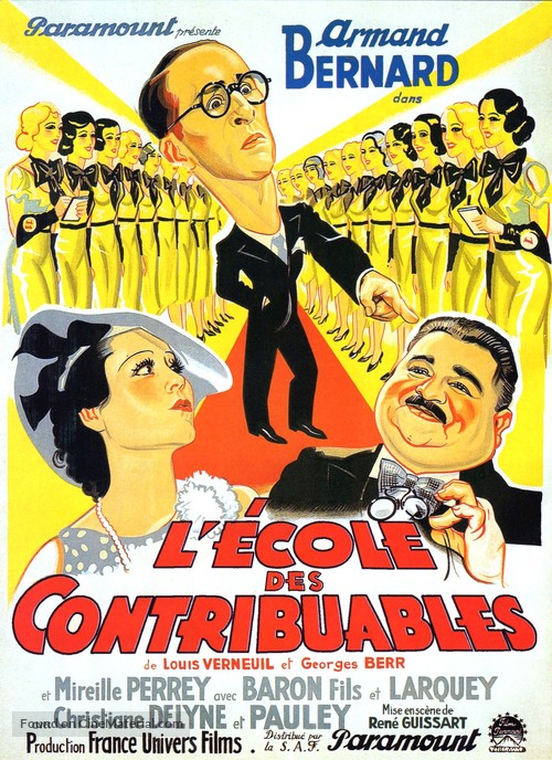 L&#039;&eacute;cole des contribuables - French Movie Poster