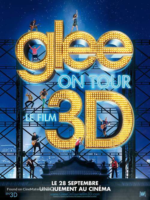 Glee: The 3D Concert Movie - French Movie Poster