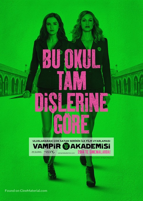 Vampire Academy - Turkish Movie Poster