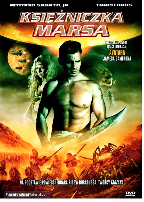 Princess of Mars - Polish DVD movie cover