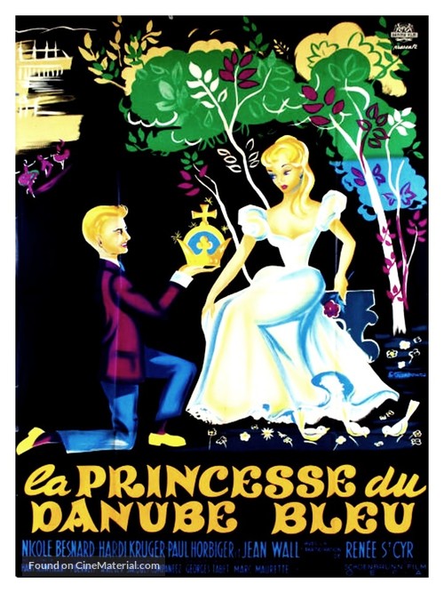 An der sch&ouml;nen blauen Donau - French Movie Poster