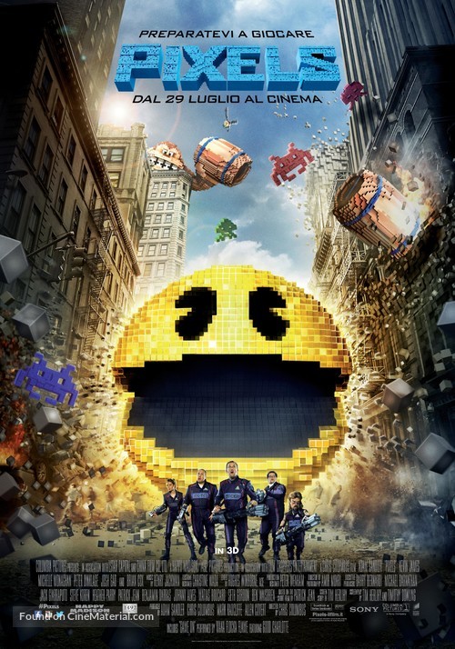 Pixels - Italian Movie Poster