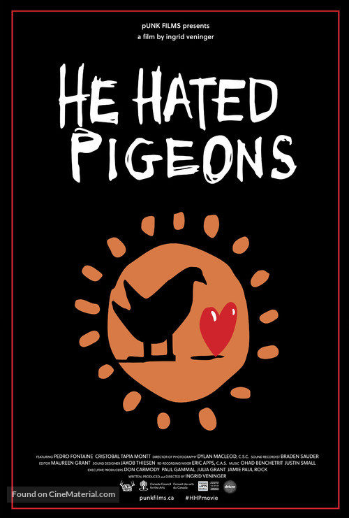 He Hated Pigeons - Canadian Movie Poster