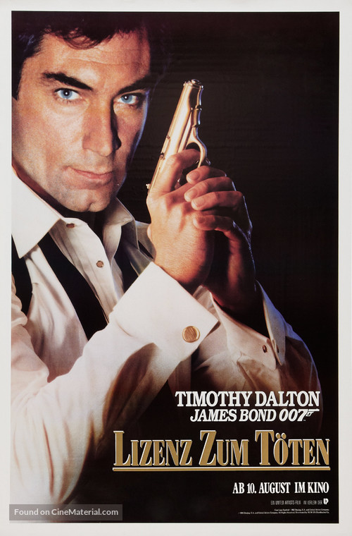 Licence To Kill - German Movie Poster