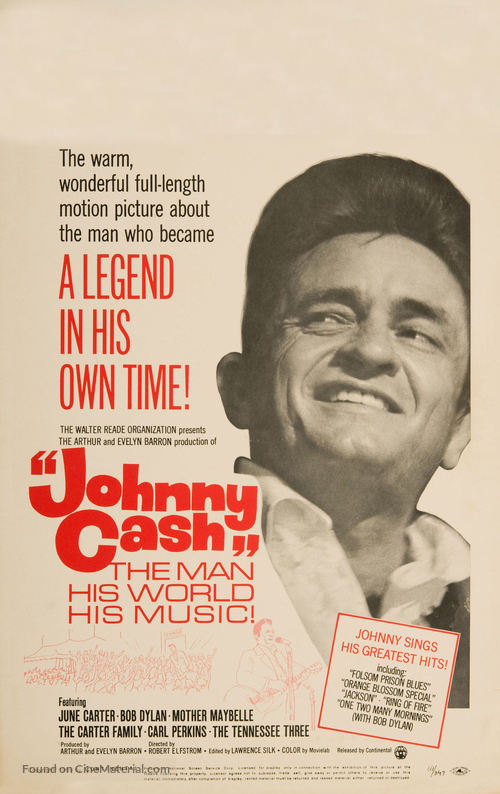 Johnny Cash! The Man, His World, His Music - Movie Poster