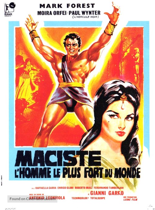 Maciste, l&#039;uomo pi&ugrave; forte del mondo - French Movie Poster
