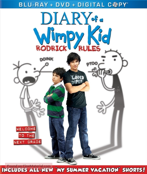 Diary of a Wimpy Kid 2: Rodrick Rules - Blu-Ray movie cover