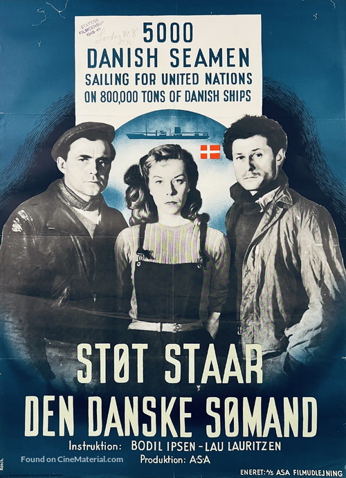 St&oslash;t st&aring;r den danske s&oslash;mand - Danish Movie Poster