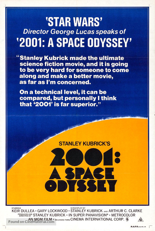 2001: A Space Odyssey - Australian Movie Poster