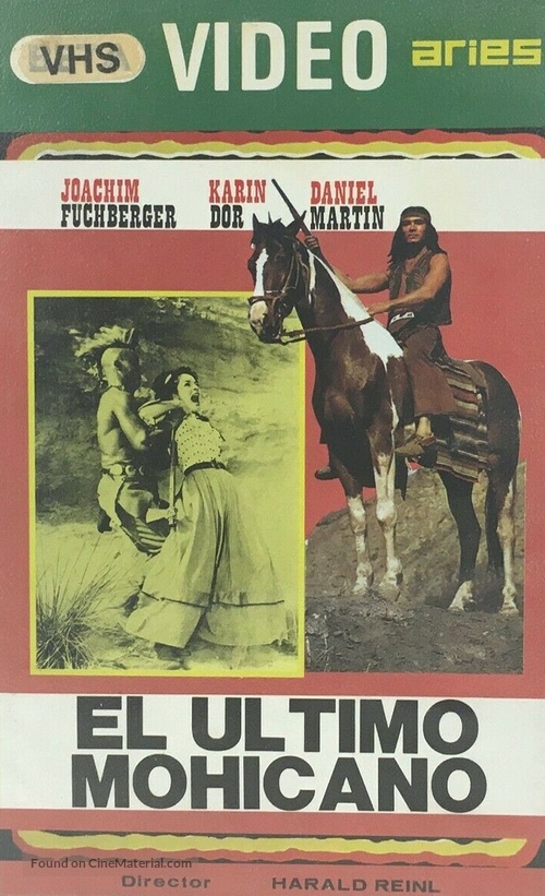 Der letzte Mohikaner - Spanish VHS movie cover