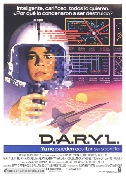 D.A.R.Y.L. - Spanish Movie Poster