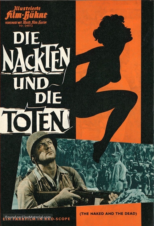 The Naked and the Dead - German poster