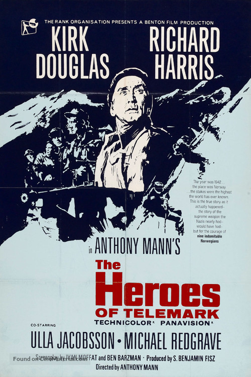 The Heroes of Telemark - British Movie Poster