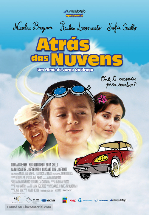 Atr&aacute;s das Nuvens - Portuguese Movie Poster