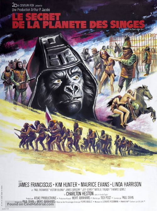Beneath the Planet of the Apes - French Movie Poster