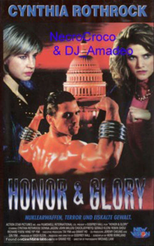 Honor and Glory - German VHS movie cover