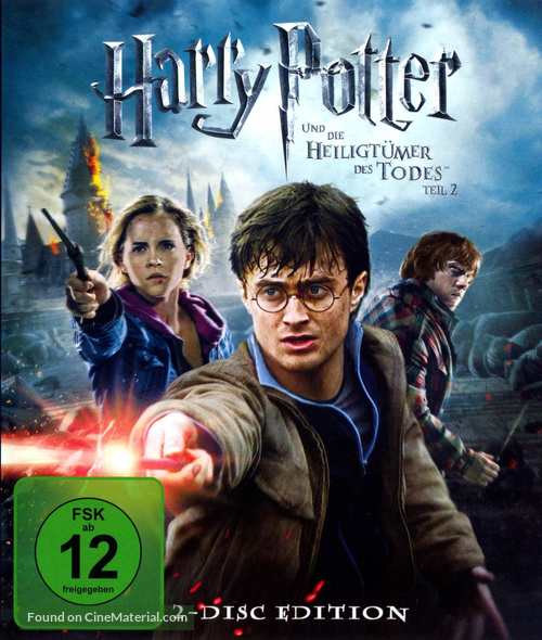 Harry Potter and the Deathly Hallows - Part 2 - German Blu-Ray movie cover