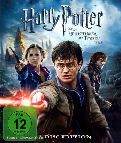 Harry Potter and the Deathly Hallows: Part II - German Blu-Ray movie cover