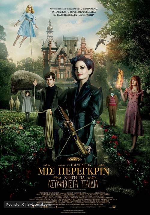 Miss Peregrine&#039;s Home for Peculiar Children - Greek Movie Poster