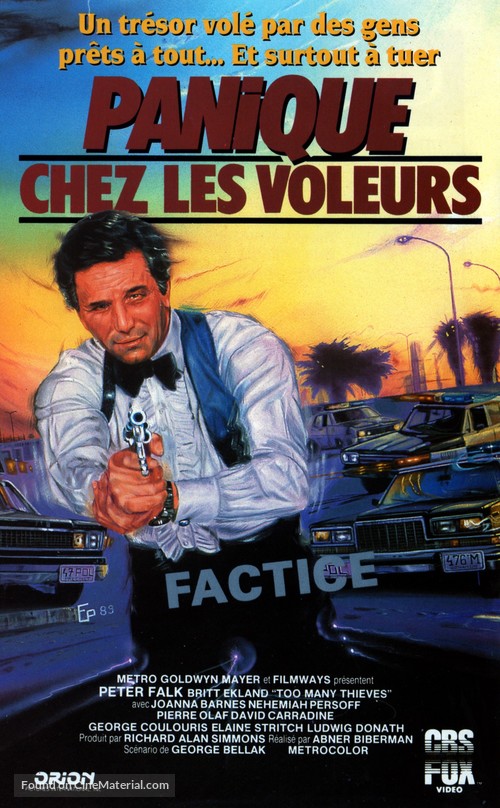 Too Many Thieves - French VHS movie cover