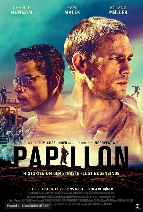 Papillon - Danish Movie Poster