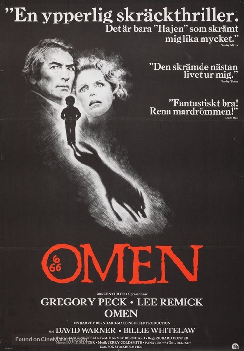 The Omen - Swedish Movie Poster