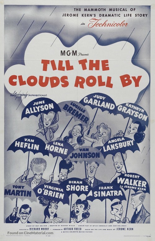 Till the Clouds Roll By - Re-release movie poster