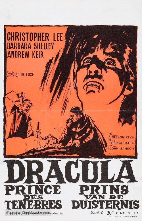 Dracula: Prince of Darkness - Belgian Movie Poster