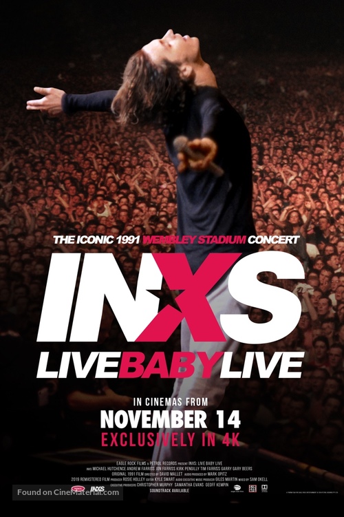 INXS: Live Baby Live - British Movie Poster