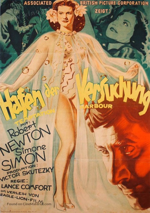 Temptation Harbour - German Movie Poster