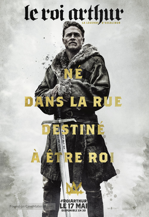 King Arthur: Legend of the Sword - French Movie Poster