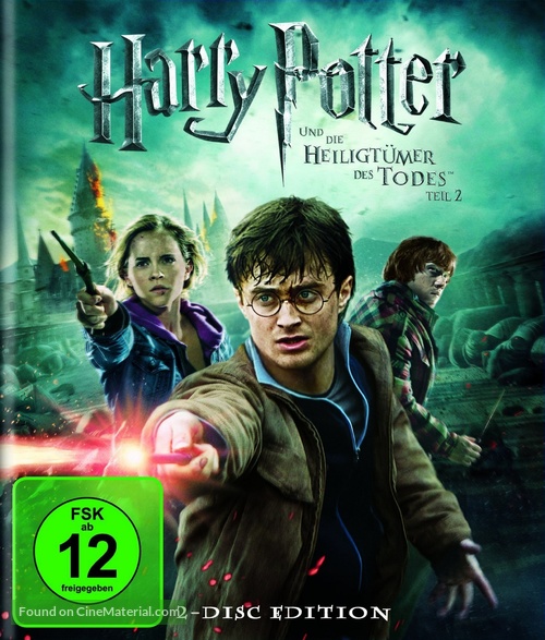 Harry Potter and the Deathly Hallows - Part 2 - German Blu-Ray movie cover