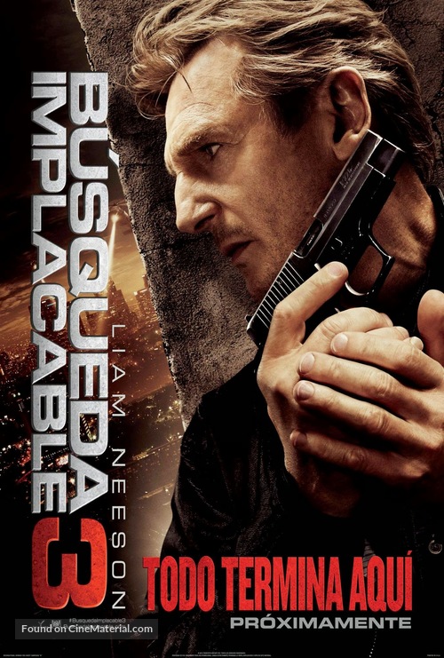 Taken 3 - Argentinian Movie Poster