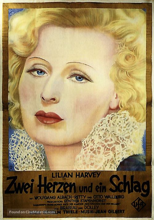 Zwei Herzen und ein Schlag - German Movie Poster