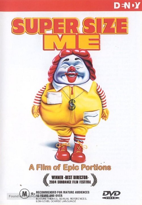 Super Size Me - Australian Movie Cover