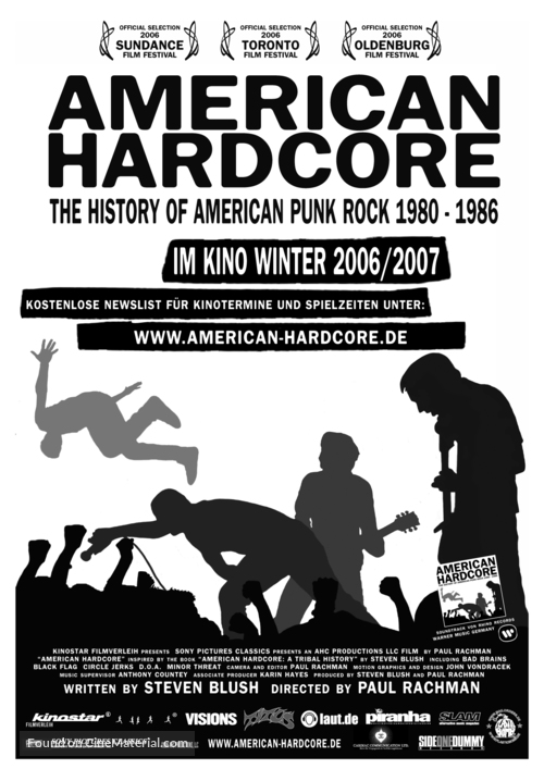 American Hardcore - German poster