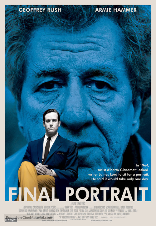 Final Portrait - Canadian Movie Poster