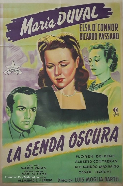 La senda oscura - Argentinian Movie Poster