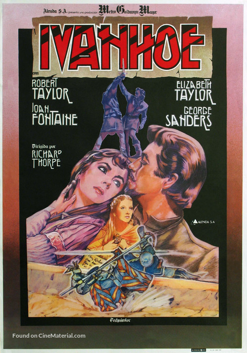 Ivanhoe - Spanish Movie Poster