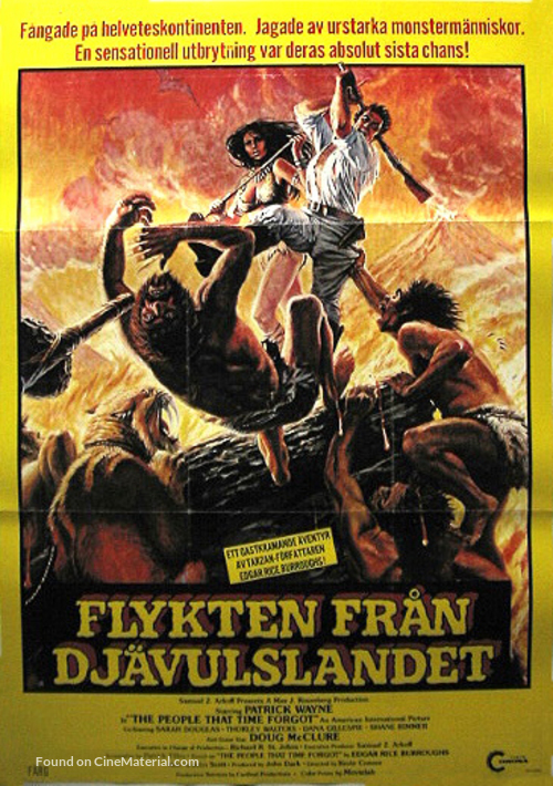 The People That Time Forgot - Swedish Movie Poster