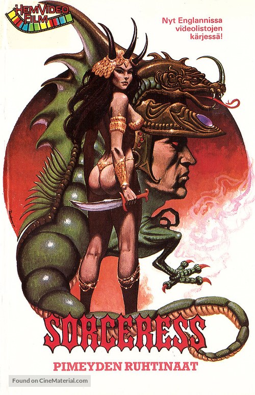 Sorceress - Finnish VHS movie cover