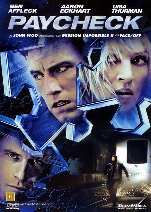 Paycheck - Danish DVD movie cover