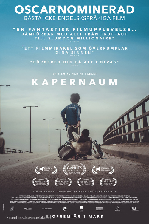 Cafarna&uacute;m - Swedish Movie Poster