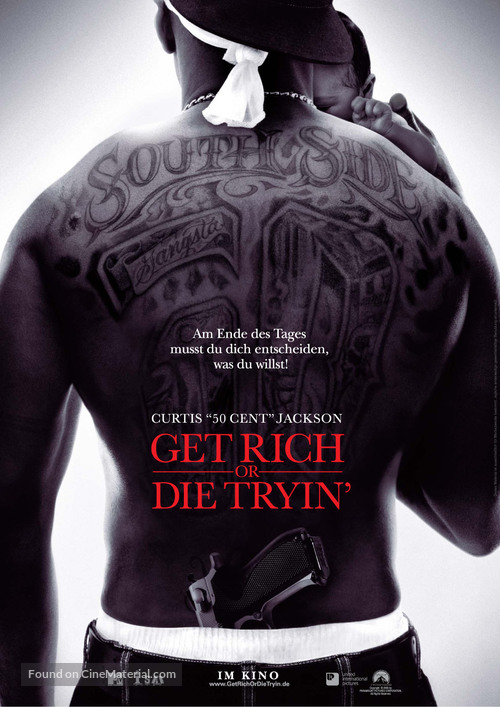 Get Rich or Die Tryin&#039; - German Movie Poster