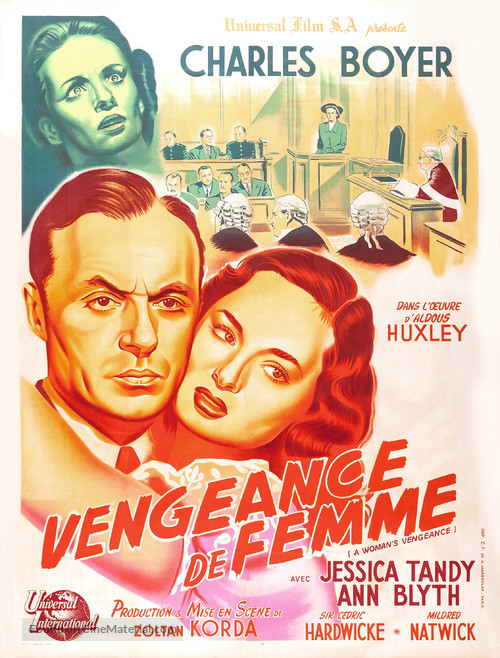 A Woman&#039;s Vengeance - French Movie Poster