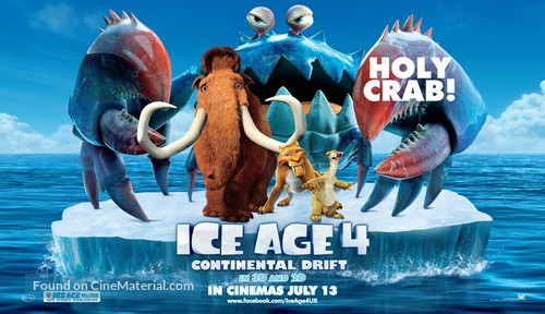 Ice Age: Continental Drift - British Movie Poster