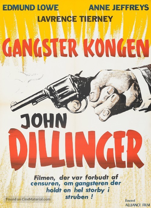 Dillinger - Danish Movie Poster